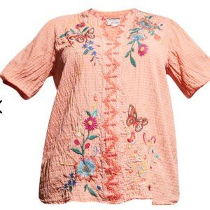 PRICE CUT ALERT - Intricately Embroidered Multi-color Top